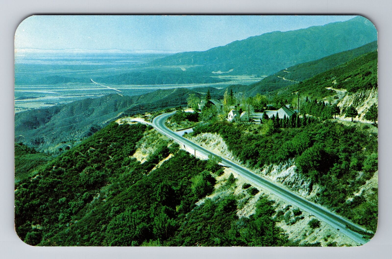Panorama Point CA-California, Rim-Of-The-World Drive, Antique Vintage Postcard