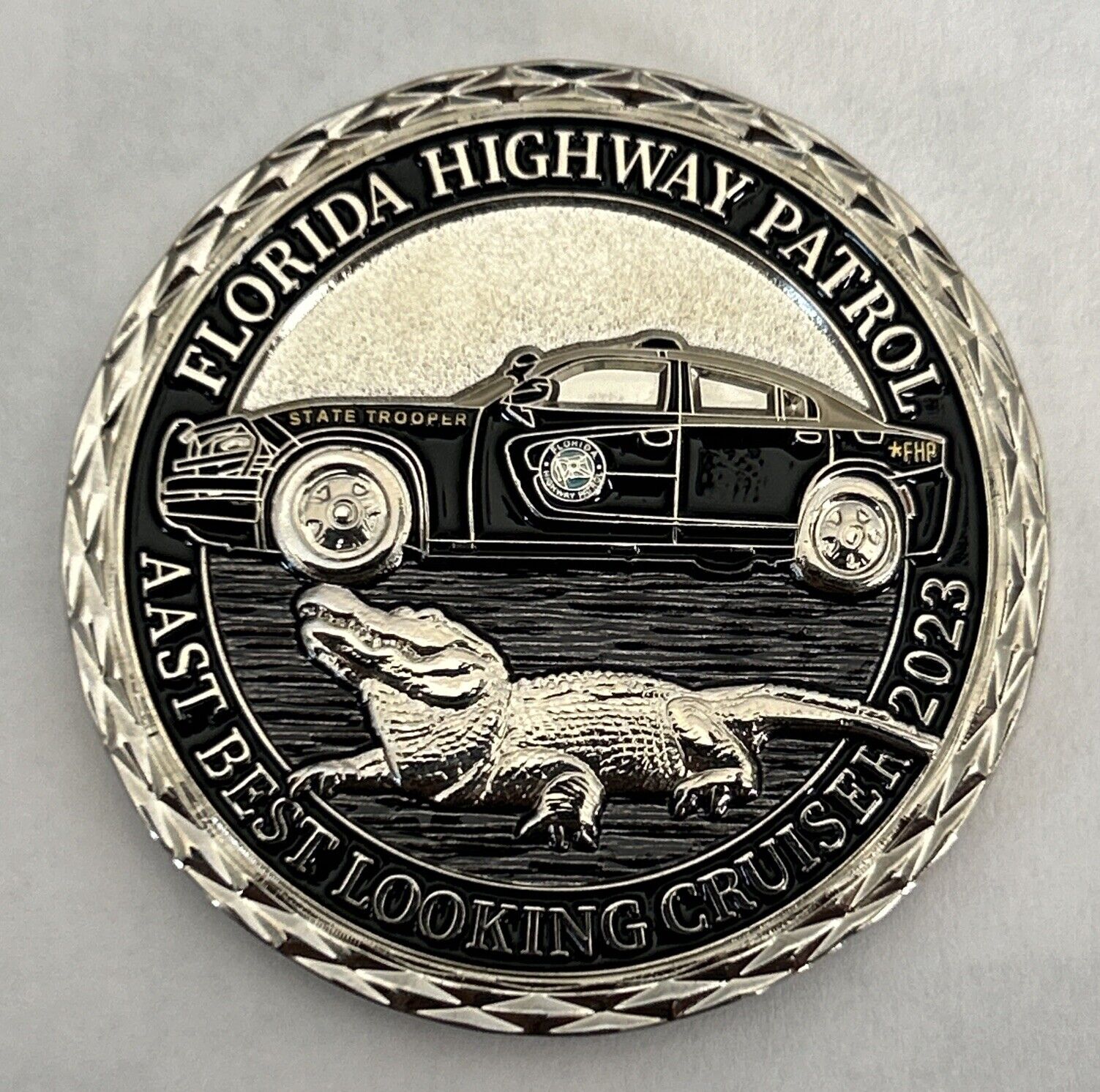 Florida Highway Patrol Trooper 2023 Best Looking Cruiser Challenge Coin