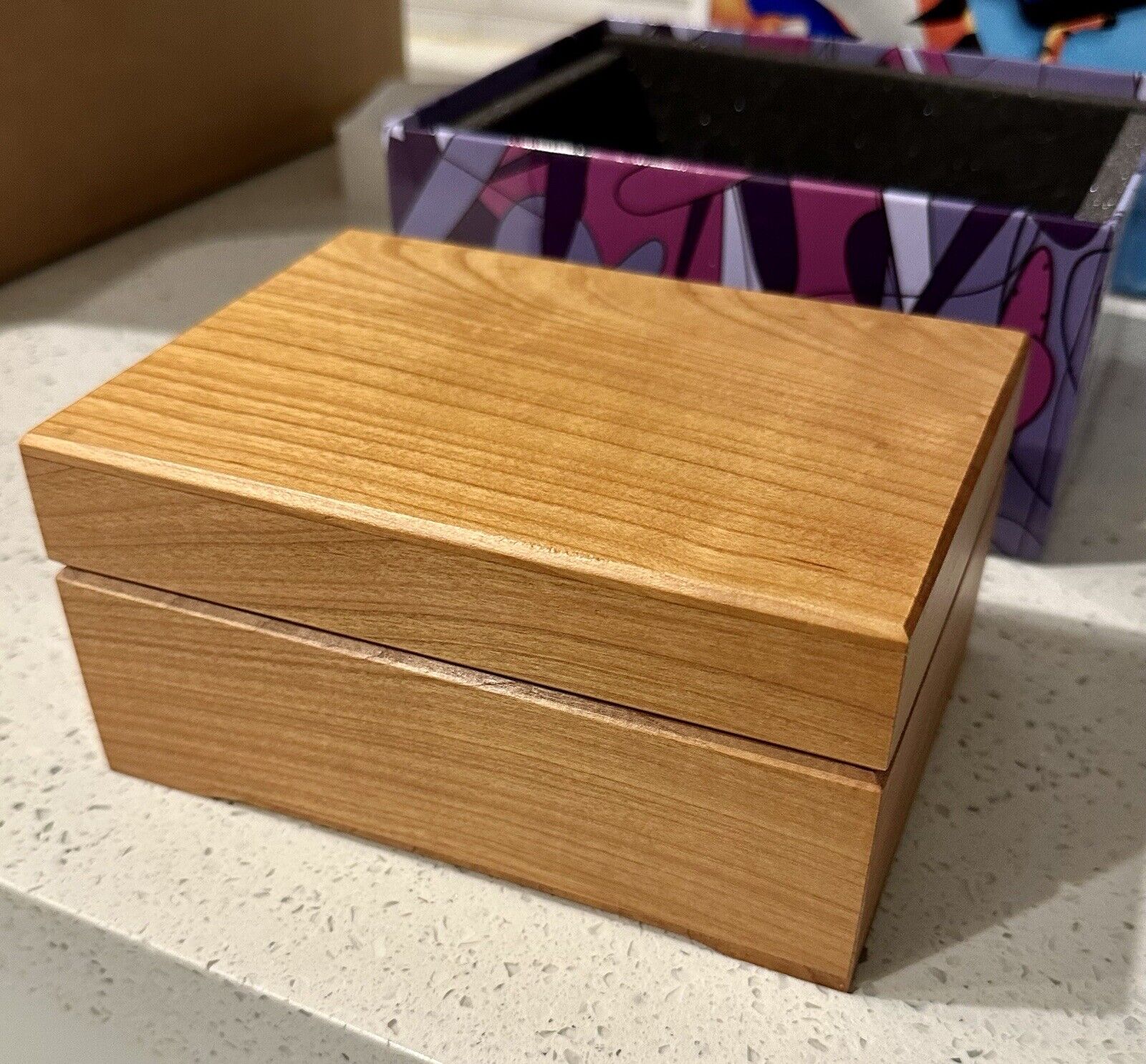100% Cherry Wood  Smell Proof Storage Herb Box