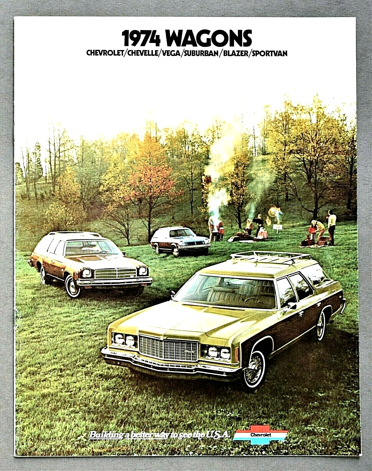1974 CHEVROLET FULL LINE STATION WAGON SALES BROCHURE CATALOG ~ 20 PAGES