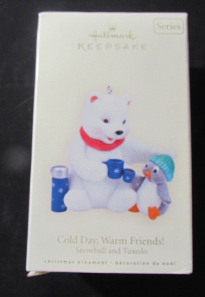 Hallmark Ornament 2008 “Cold Day, Warm Friends” Snowball & Tuxedo #8 In Series-
