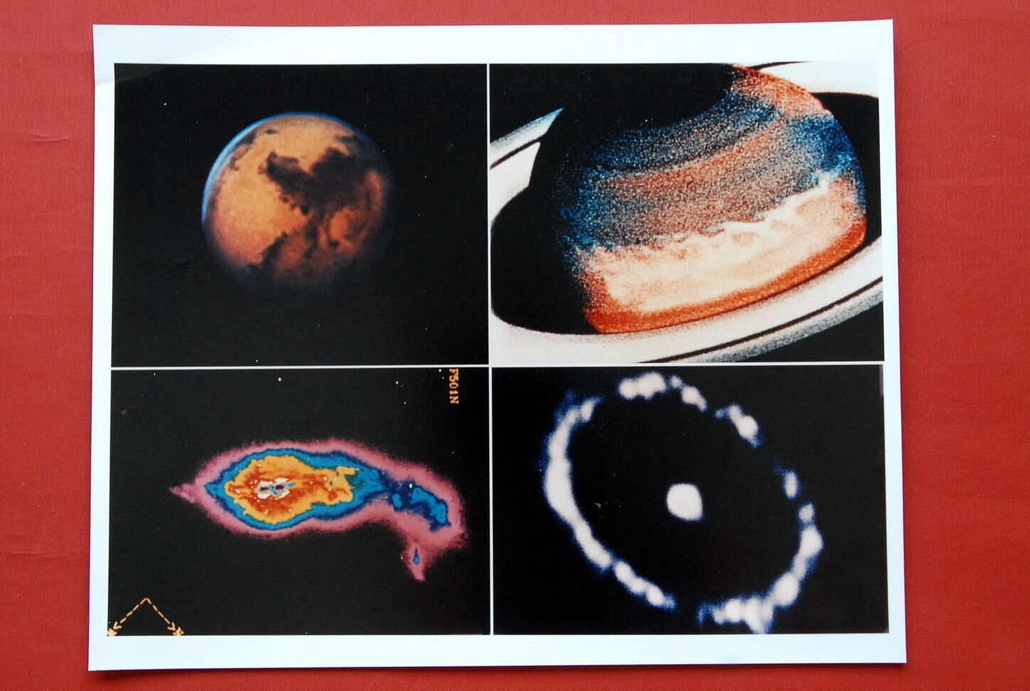 HUBBLE OBSERVES THE UNIVERSE ORIGINAL KODAK COLOR PHOTO MARS SATURN