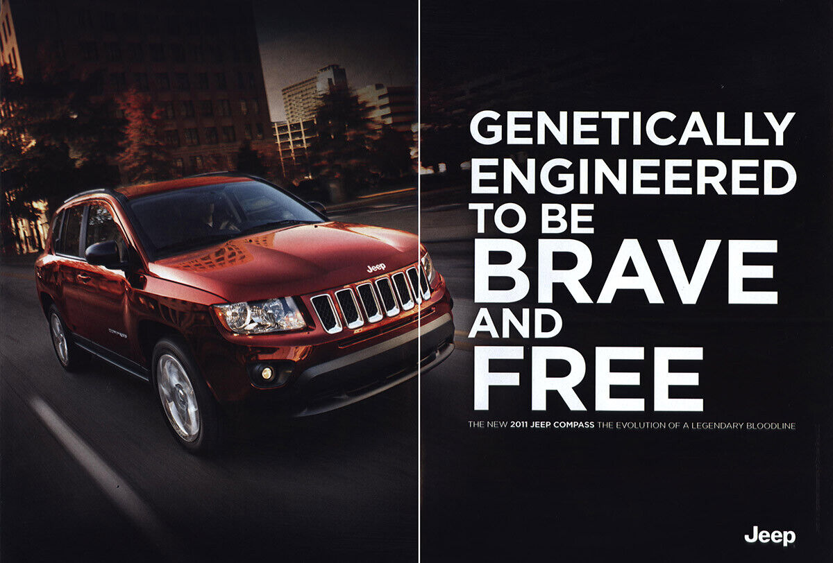 2011 Jeep Compass: Genetically Engineered Vintage Print Ad