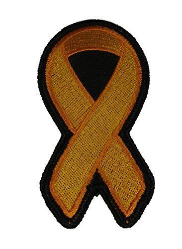 ORANGE RIBBON FOR LEUKEMIA AND MULTIPLE SCLEROSIS AWARENESS PATCH