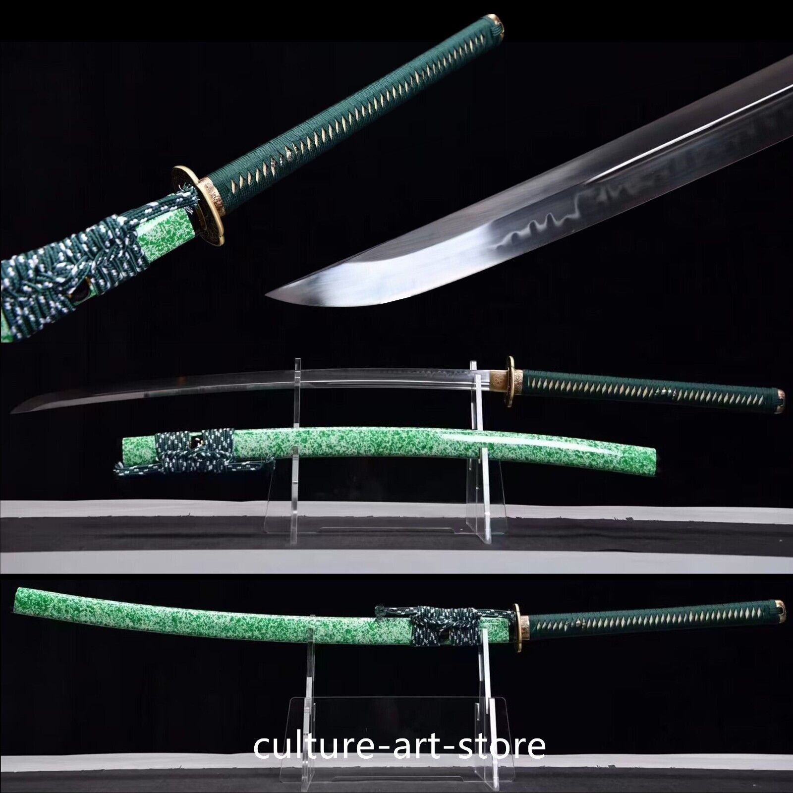 46'' Handmade T10 steel Clay tempered longer katana Japanese samurai Sword Sharp
