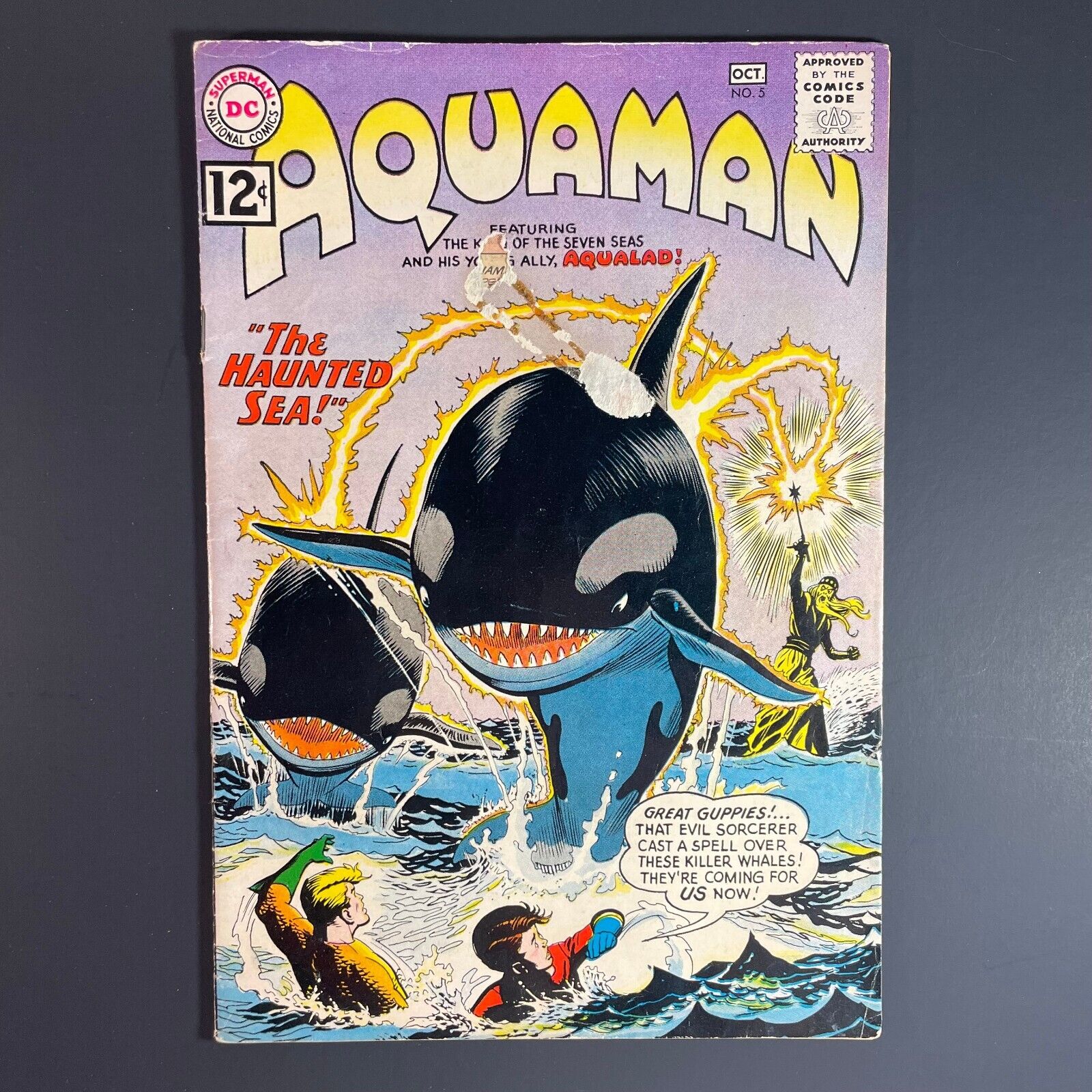 Aquaman 5 Silver Age DC 1962 Nick Cardy cover Aqualad Jack Miller comic book