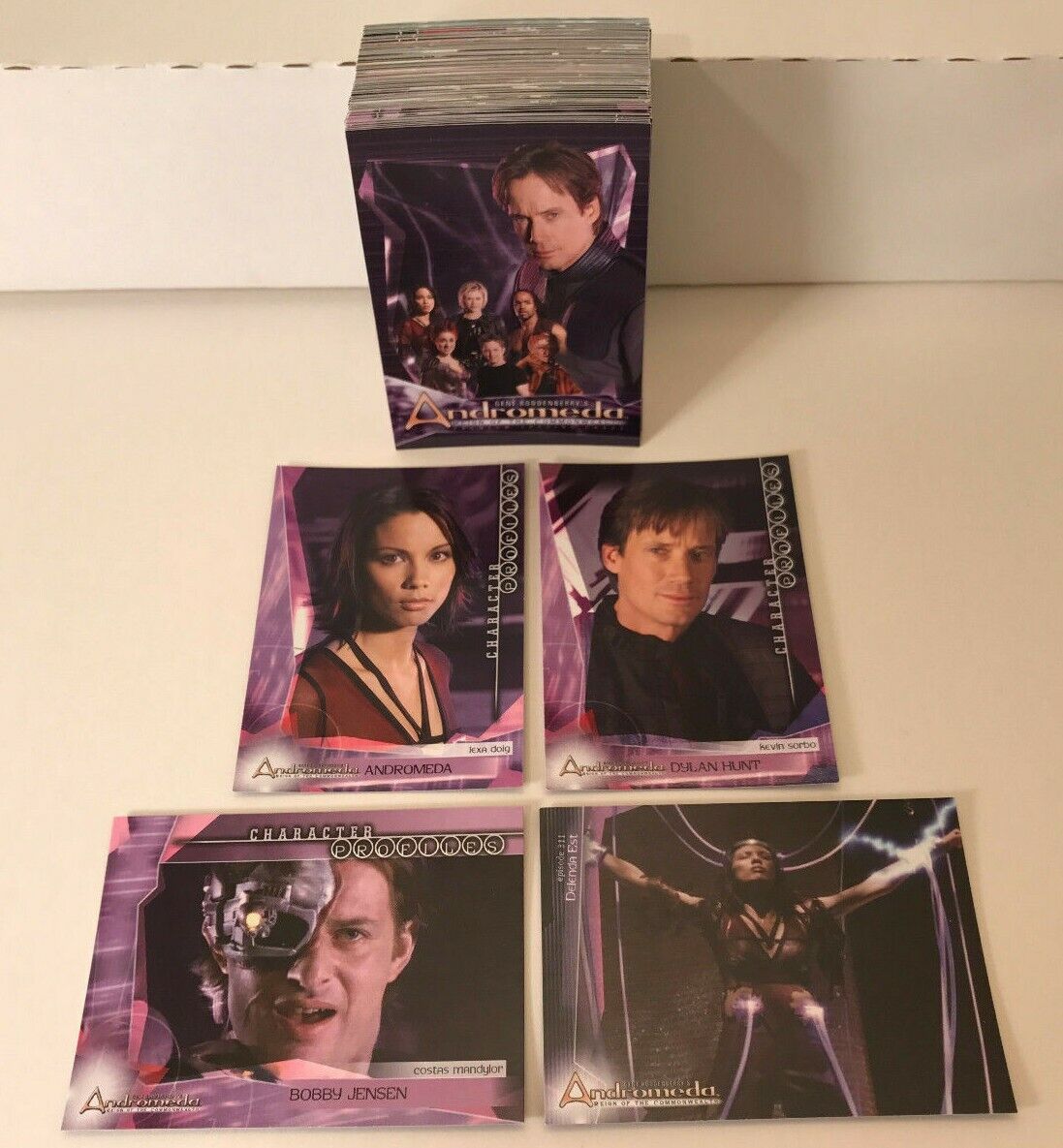 ANDROMEDA 2: REIGN OF COMMONWEALTH 2004 Complete Card Set KEVIN SORBO + 2 Promos