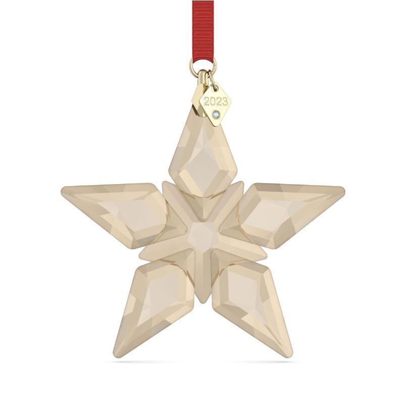 Swarovski Annual Edition 2023 Christmas Gold Tone Star Ornament 5648746
