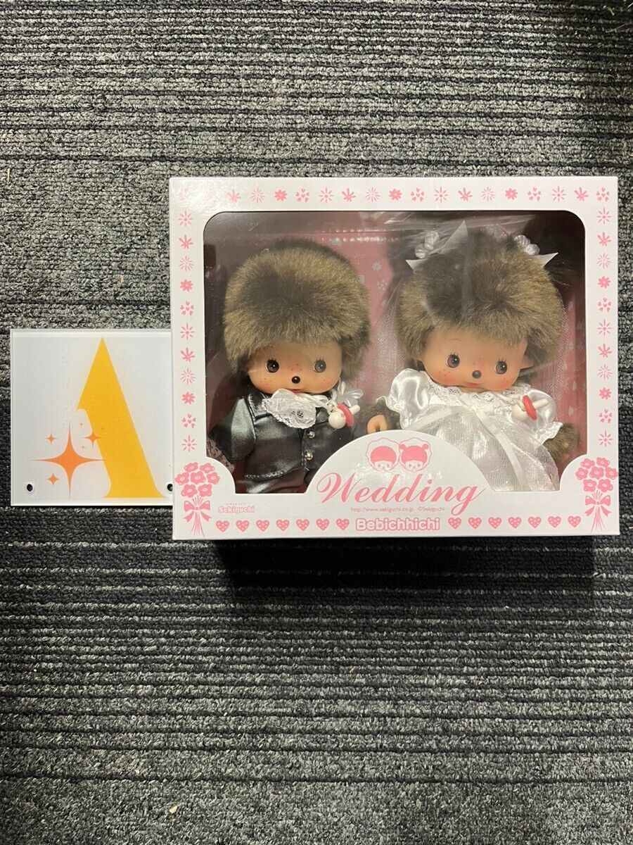 Monchhichi Wedding Doll Set Bebichhichi Plush Sekiguchi Welcome doll New