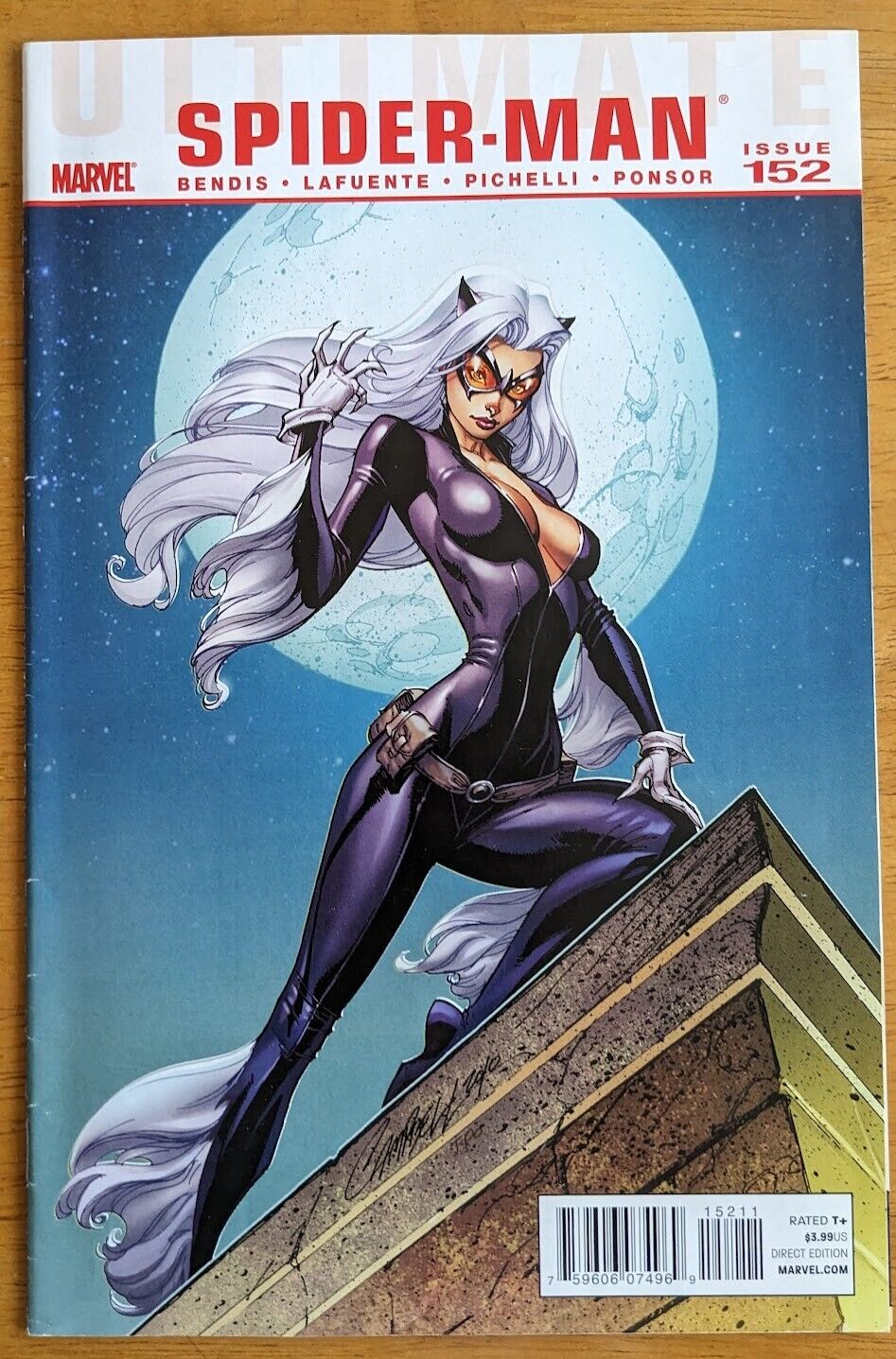 Ultimate Spider-Man #152 2011 J Scott Campbell Black Cat-Combo SH Bagged/Boarded