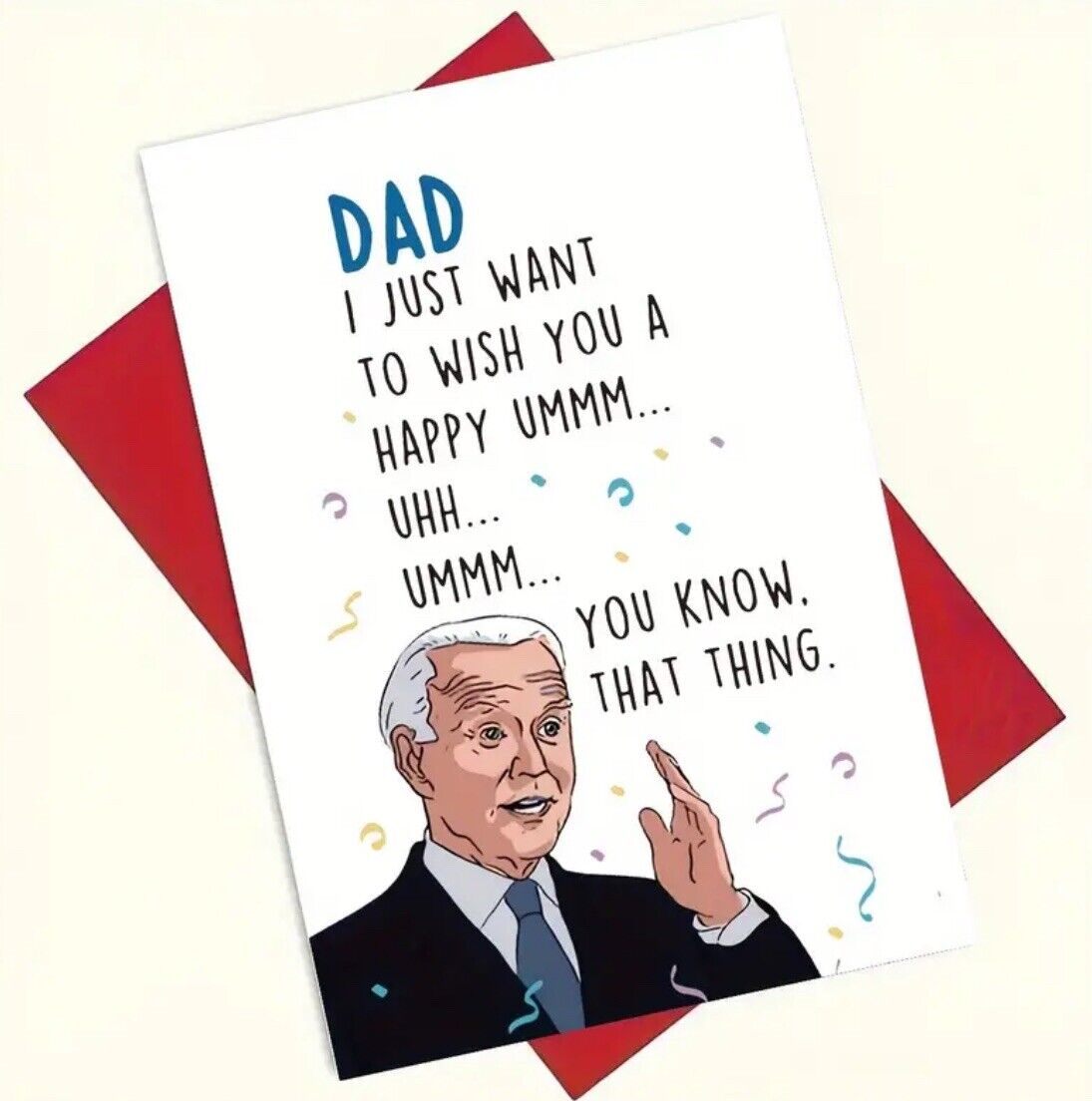 Donald Trump Dad Birthday Card ~ MAGA Republican ~ Father Gift Greeting Card