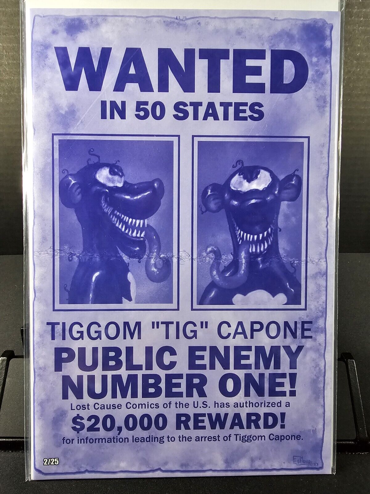 Tiggomverse #1 Tiggom Capone Wanted Poster Purple Variant 2/25