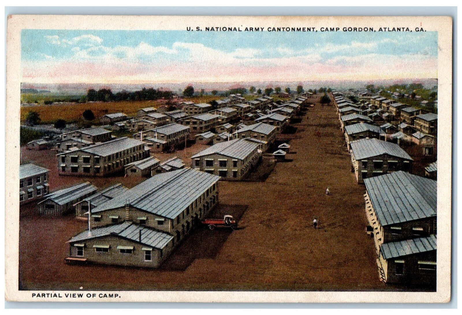 c1940\'s US National Army Cantonment Camp Gordon Atlanta Georgia GA Postcard