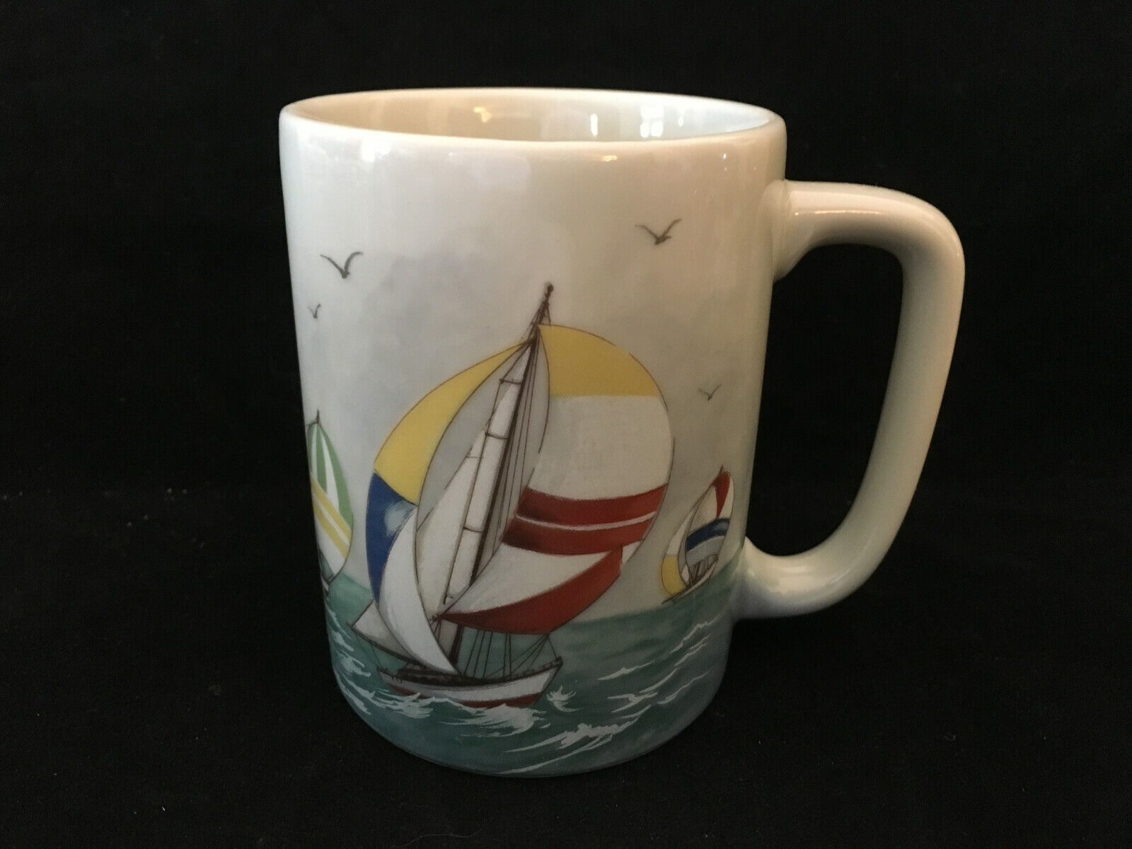 Otagiri Sailboats Mug Cup Japan Collectable