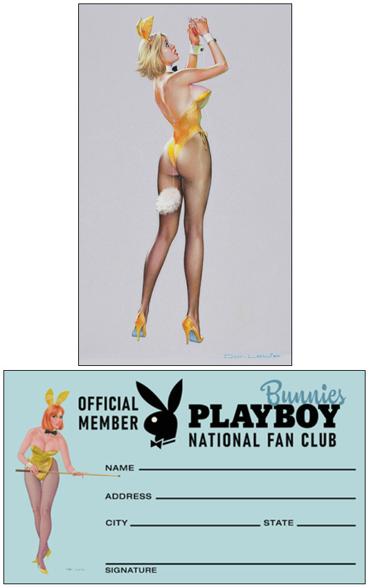 PLAYBOY'S BUNNIES NATIONAL FAN CLUB MEMBERSHIP CARD #2 - VINTAGE REPRINT