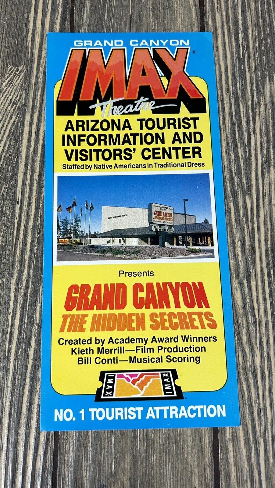 Vintage Grand Canyon IMAX Theatre Arizona Tourist Advertisement 