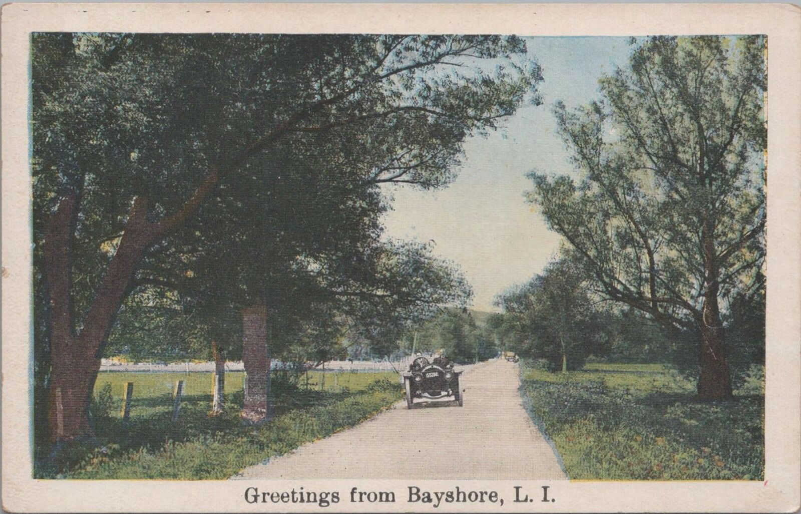 Postcard Greetings from Bayshore Long Island NY 