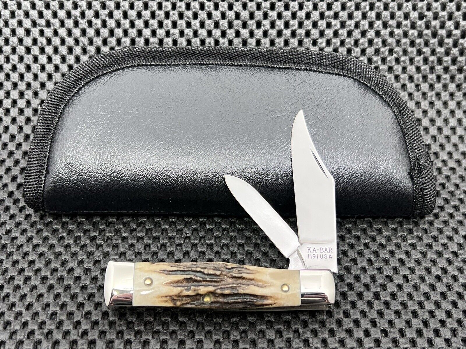 KA-BAR STAG GUNSTOCK KNIFE