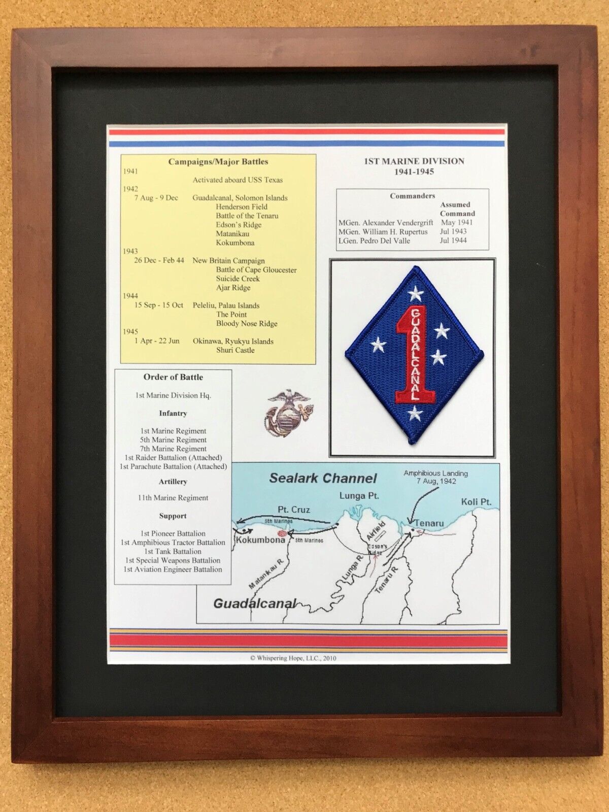 1st Marine Division Insignia and History in World War II  11\
