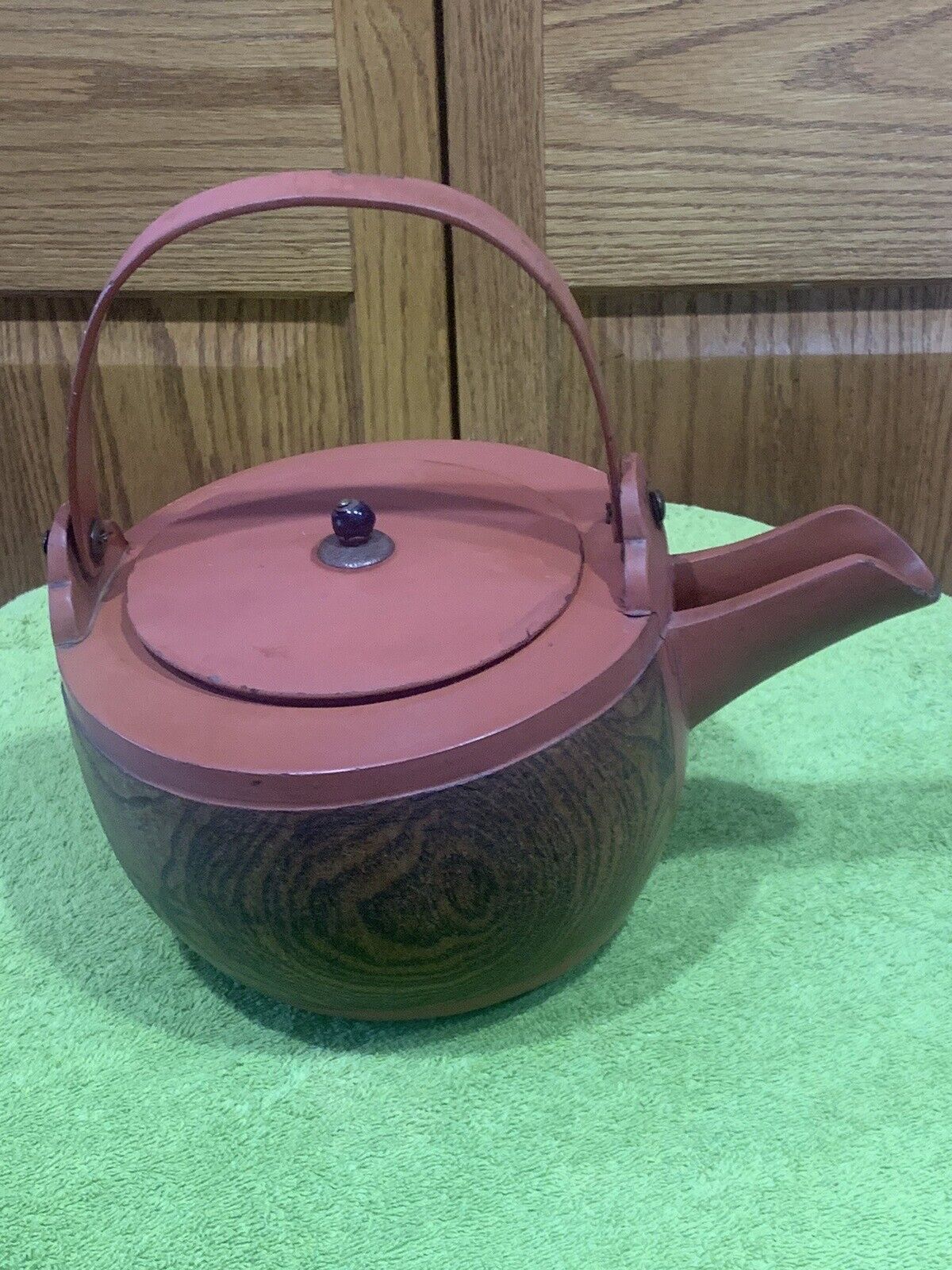 Fabulous Vintage Japanese Keyaki Teapot Meiji Period Japan