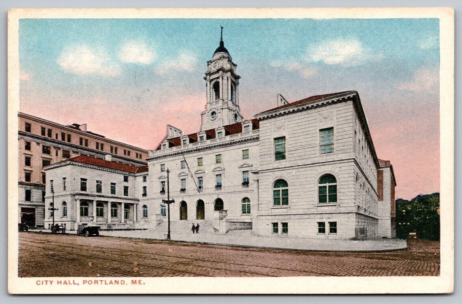 City Hall Portland ME Maine Built 1911 WB Postcard UNP Unused VTG Vintage