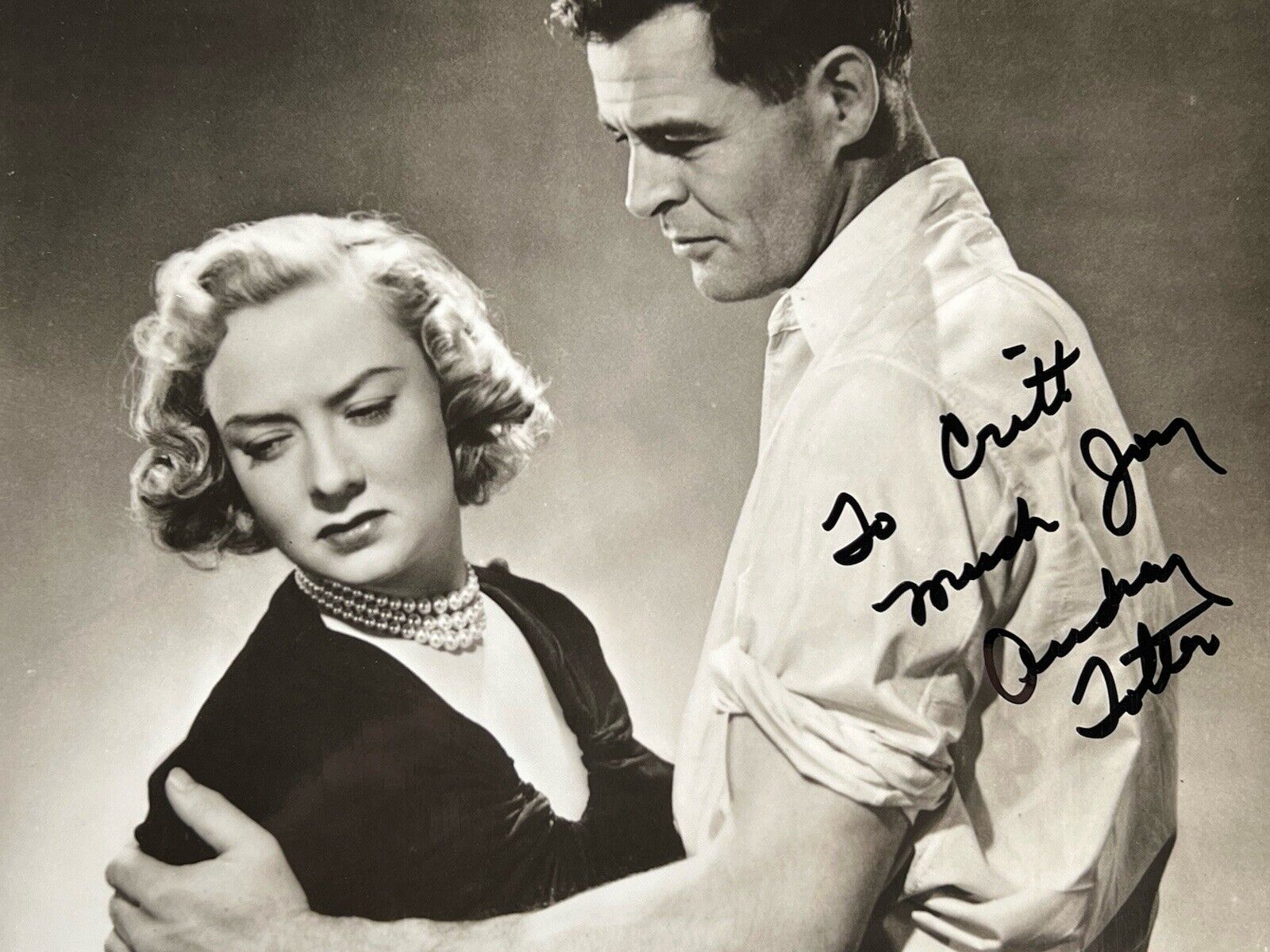 Audrey Totter Signed Photo 1949\'s The Set-Up RKO Film Noir Actress Autograph
