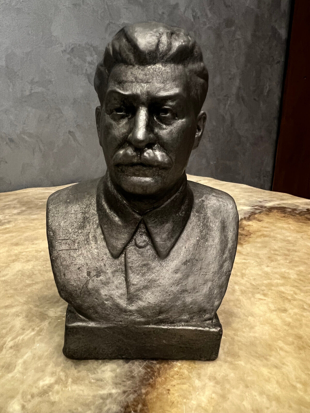 RARE 794g Terracotta Bust Stalin Original USSR