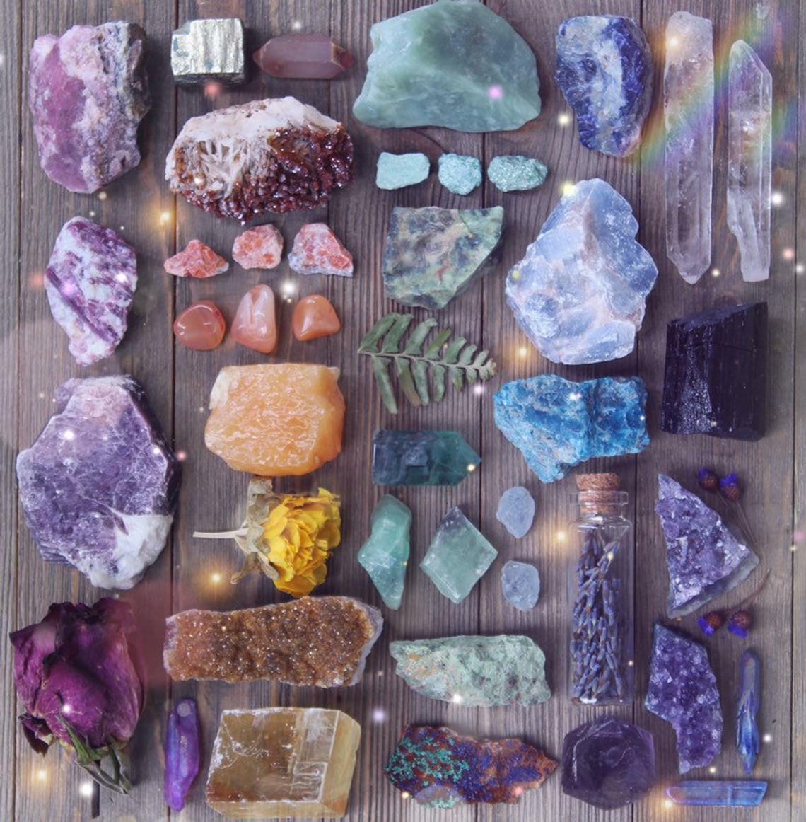 Intuitively Chosen Raw Crystal Set | Natural Mineral Collection | Rough Stones