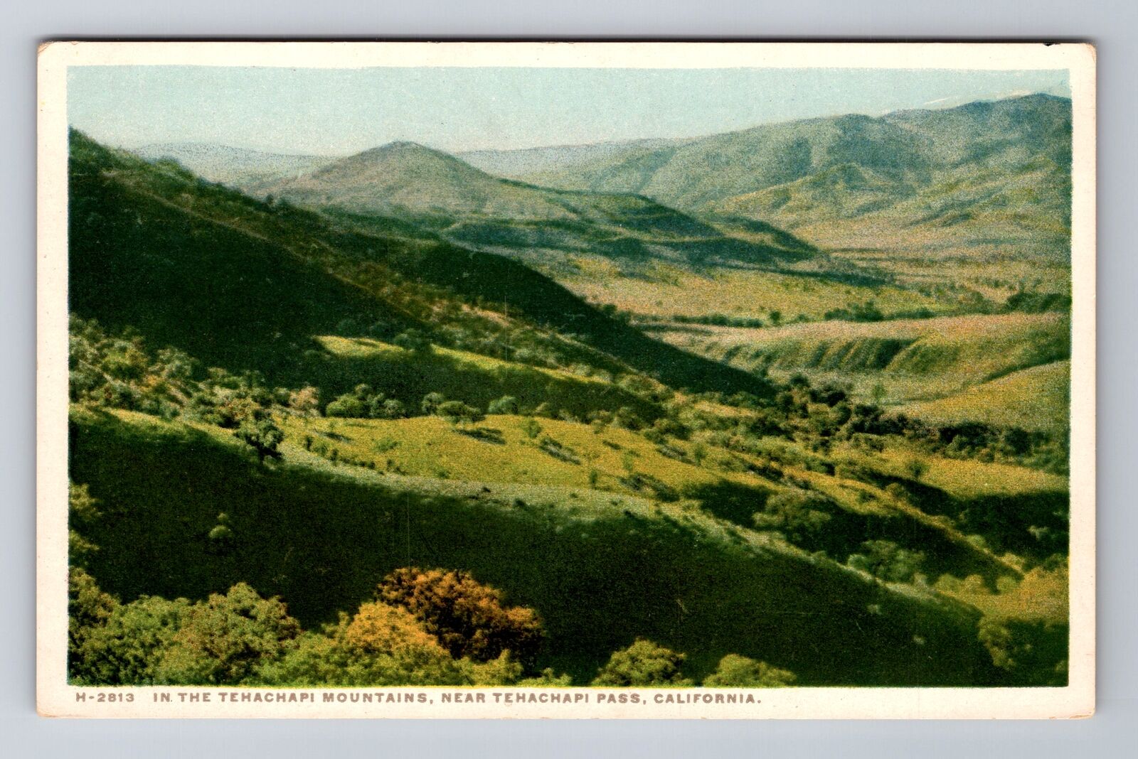 Tehachapi Pass CA-California, Aerial In Tehachapi Mountains, Vintage Postcard