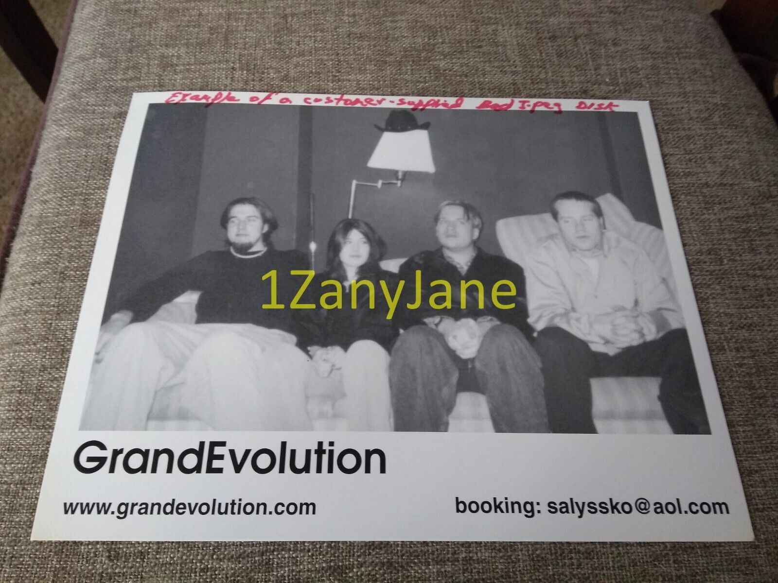 P912 Band 8x10 Press Photo PROMO GRAND EVOLUTION EXAMPLE CUSTOMER SUPPORT....