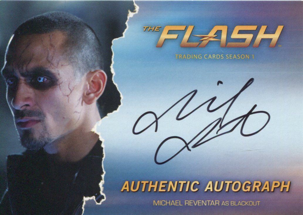The Flash Season 1 Autograph Card MR2 Michael Reventar as Farooq Gibran / 