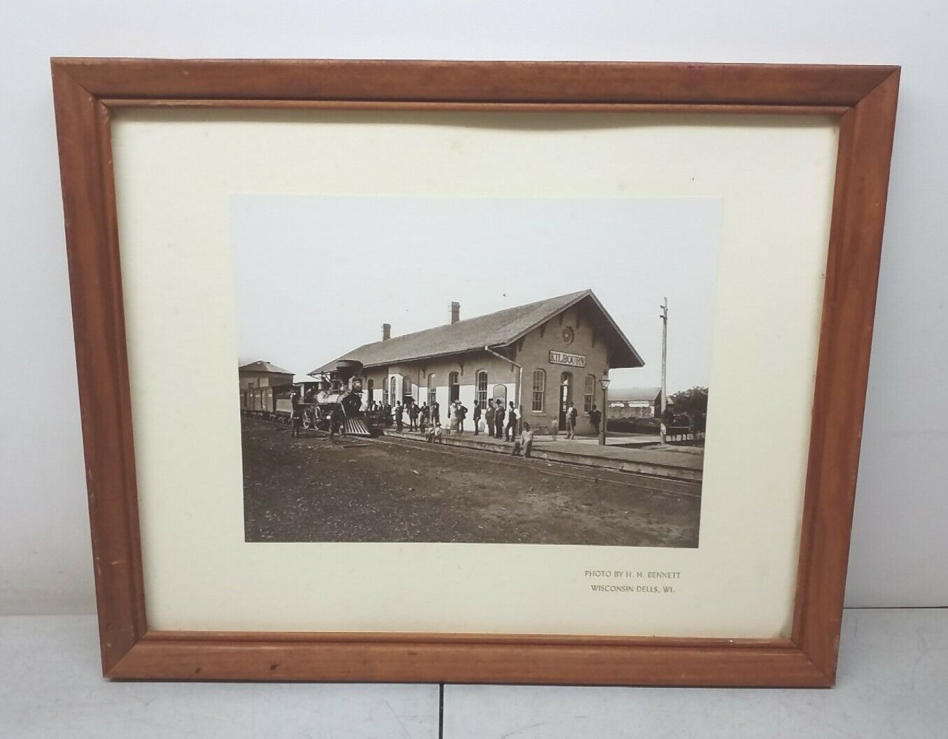 HH Bennett Studio Certified Framed Photograph Kilbourn Station Wisconsin Dells