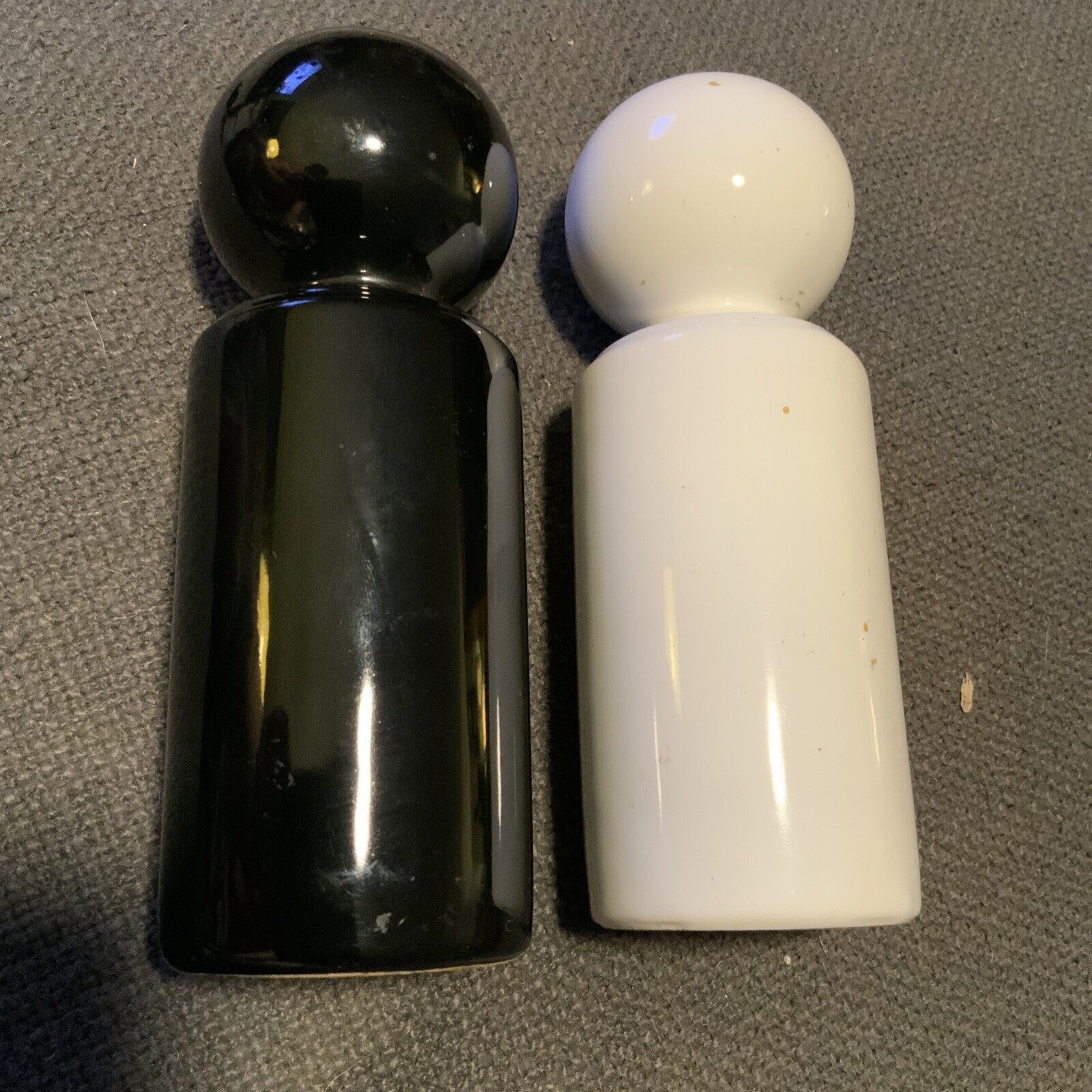Italian Mid Century Salt and Pepper Shakers - Rare and Unique Vintage Set