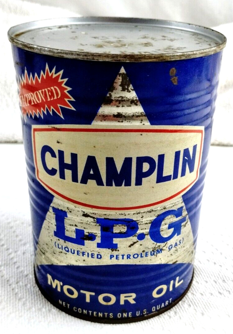 Vintage Champlin LPG Quart Oil Can