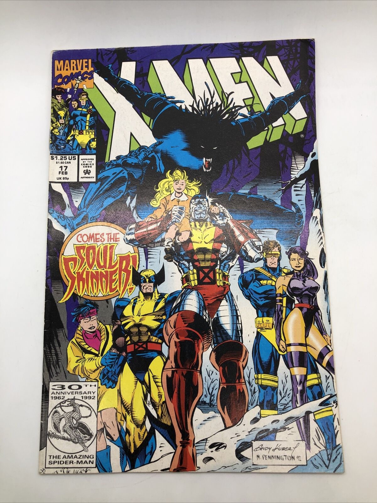 X-Men 17 (1993) Soul Skinner, Marvel Comics  A1