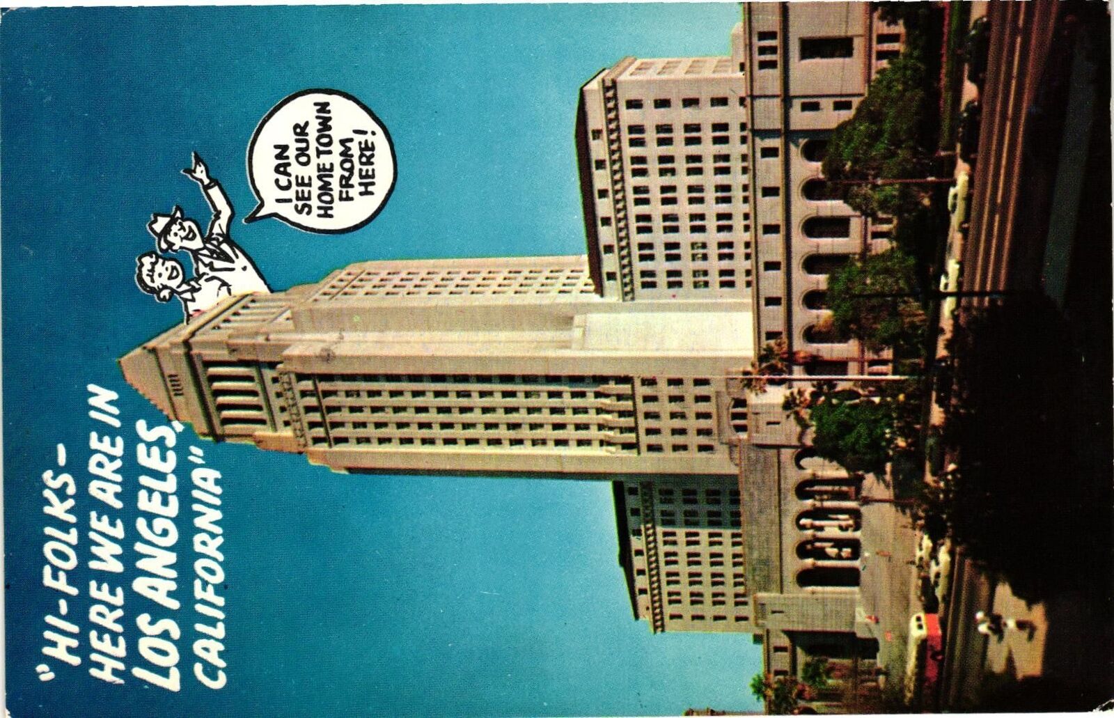 Vintage Postcard- CITY HALL, LOS ANGELES, CA.