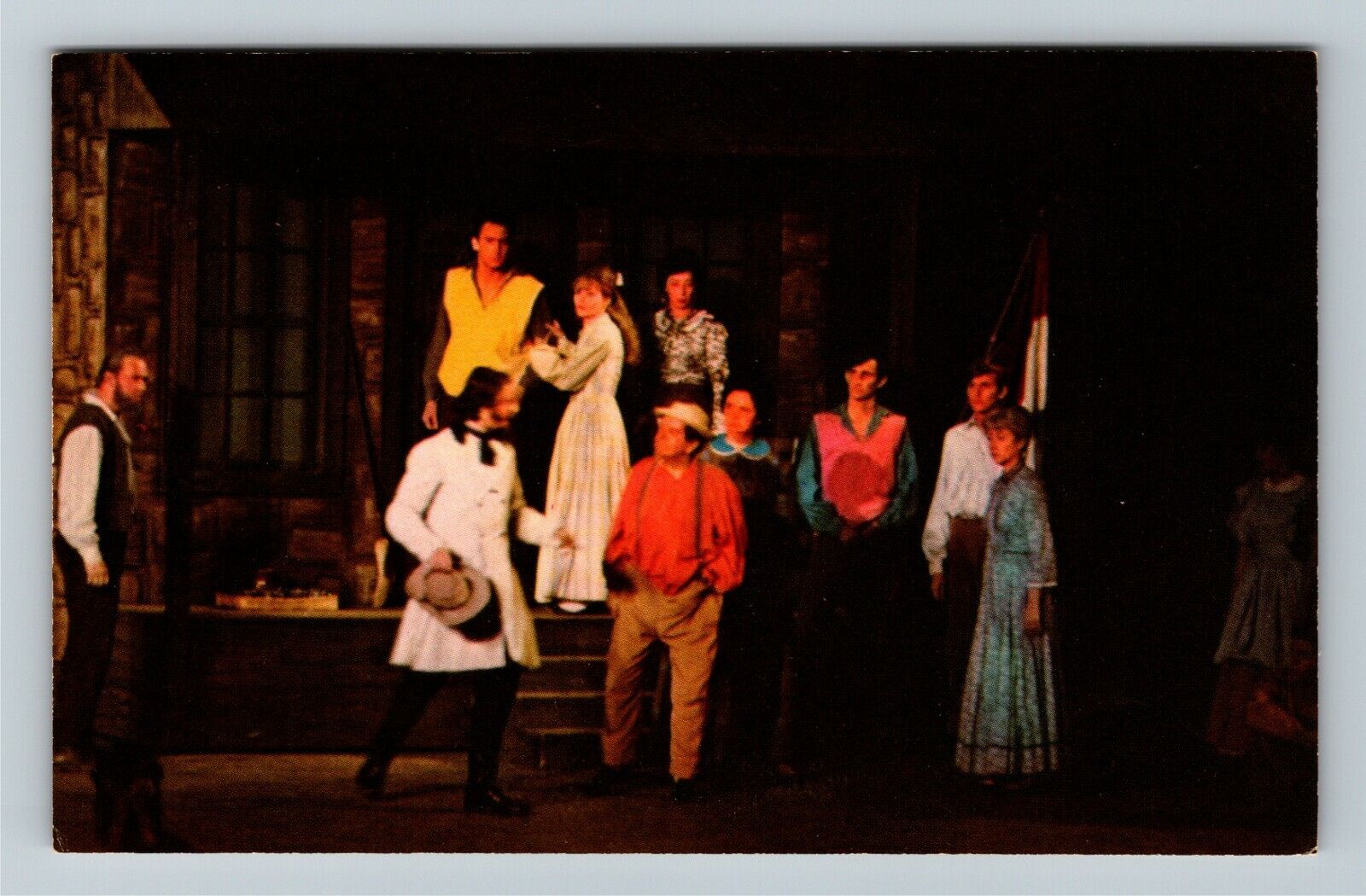 Beckley WV-West Virginia, Cliffside Theater Production, Actors Vintage Postcard