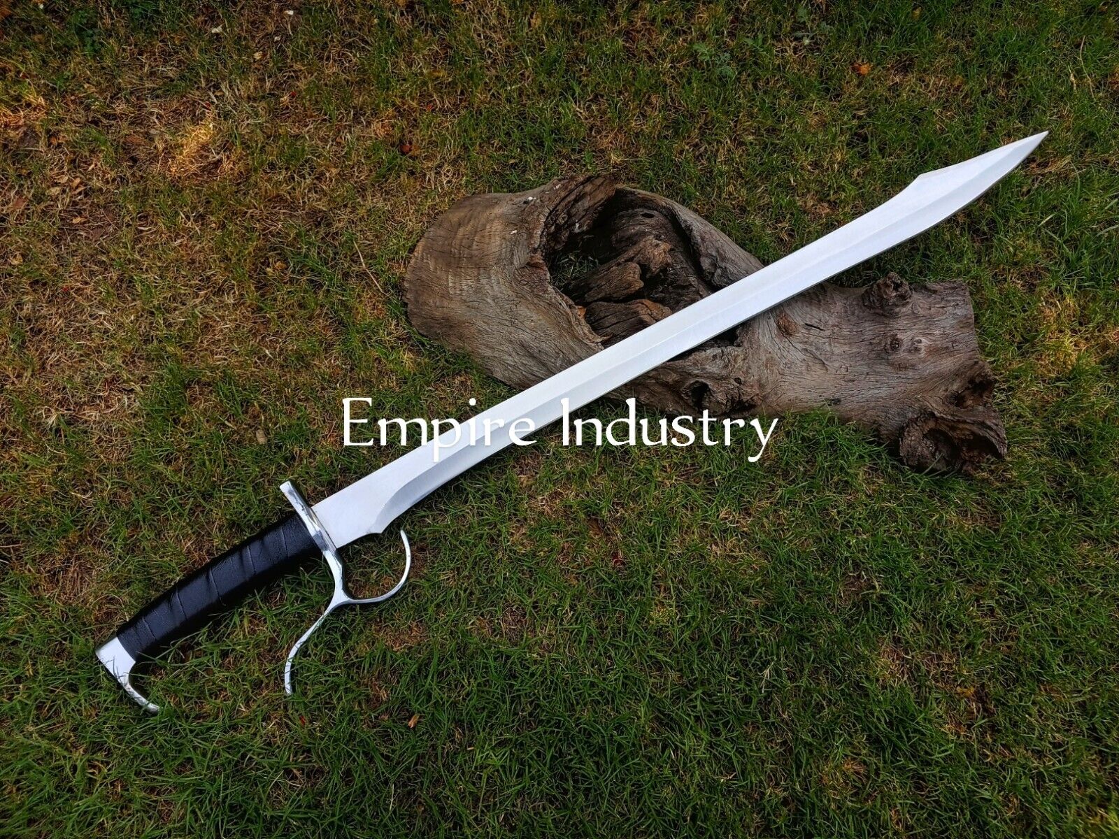 Handmade D2 Tool Steel Long Hunting Sword With Sheath Combat Sword Full Tang