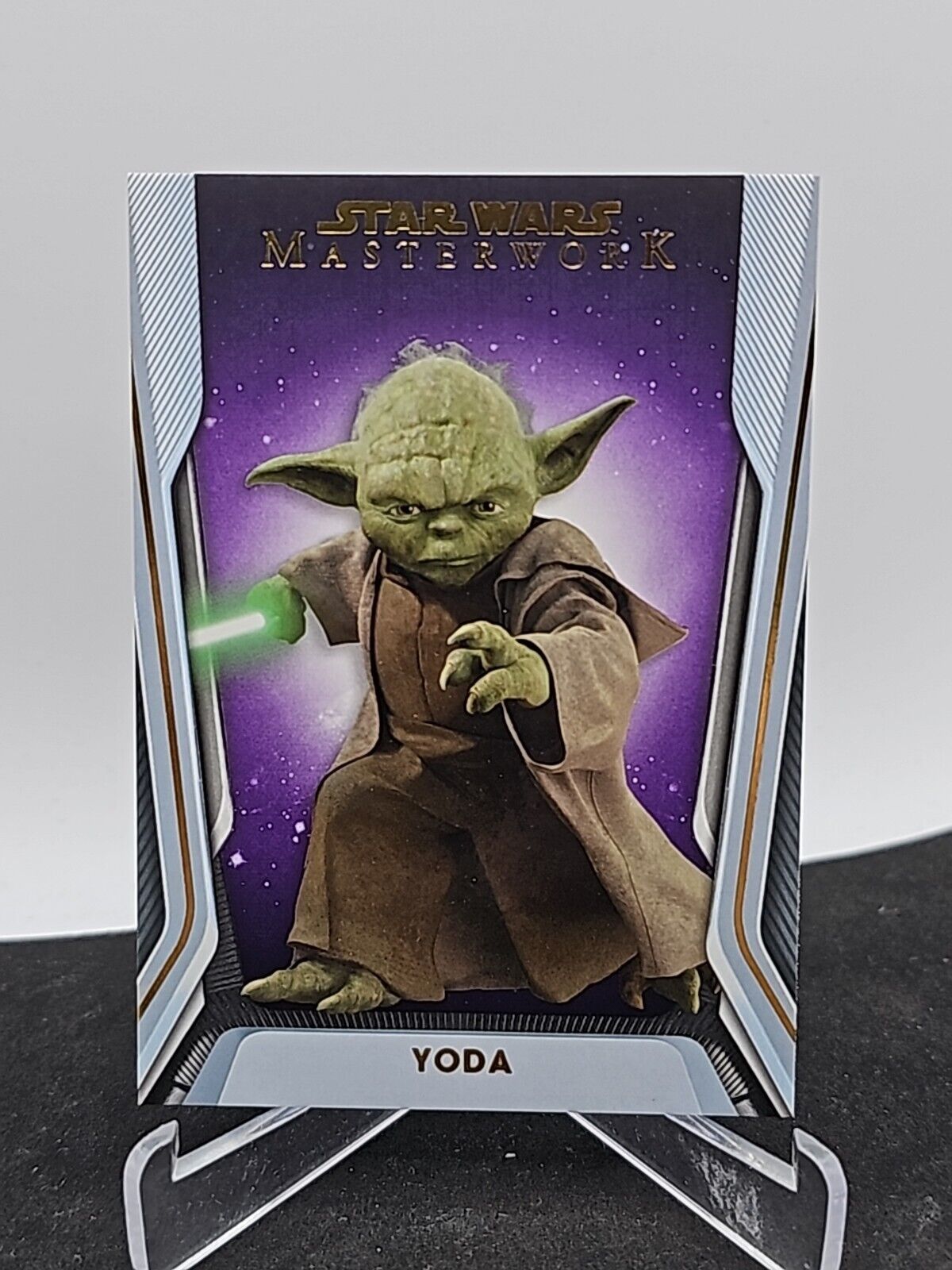 2021 Topps Star Wars Masterwork Purple Parallel #55 Yoda 34/50