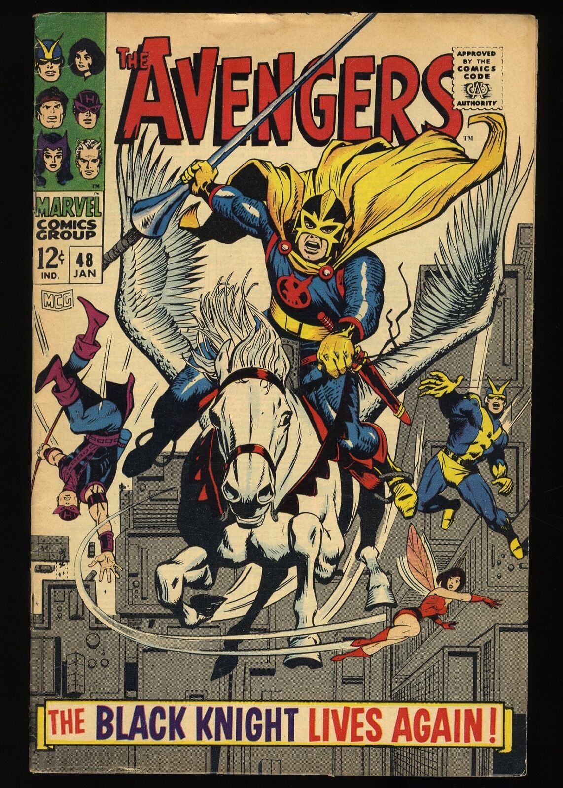 Avengers #48 FN+ 6.5 1st Appearance of Black Knight Marvel 1968
