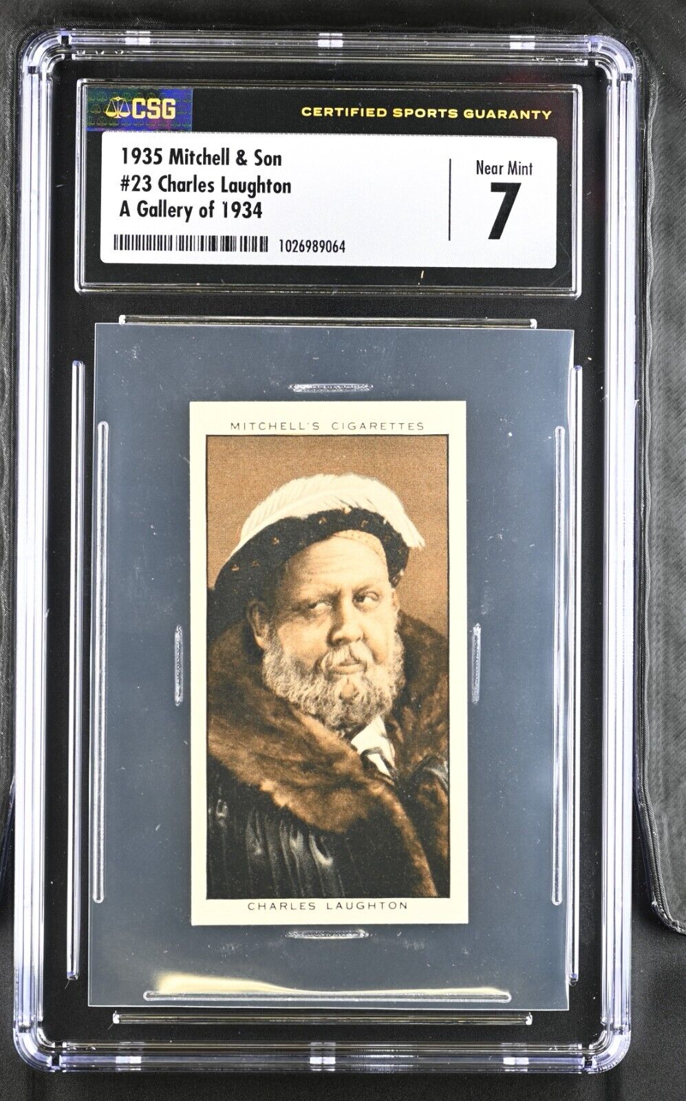 1935 Mitchell & Son Gallery of 1934 #23 CHARLES LAUGHTON  CSG 7 NM