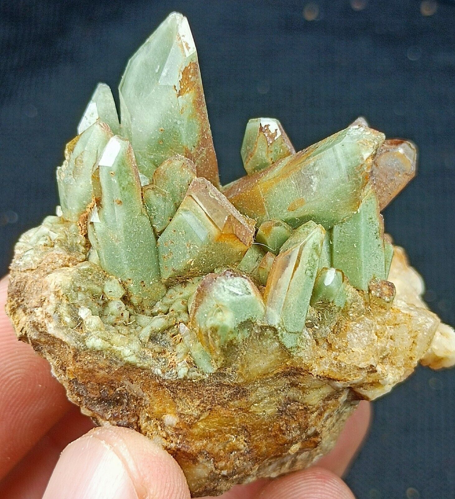 Chlorite Included Quartz Cluster On Matrix With Very Unique Formation #75g