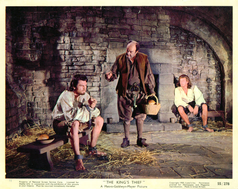 Edmund Purdom Roger Moore The King\'s Thief 8x10 1955