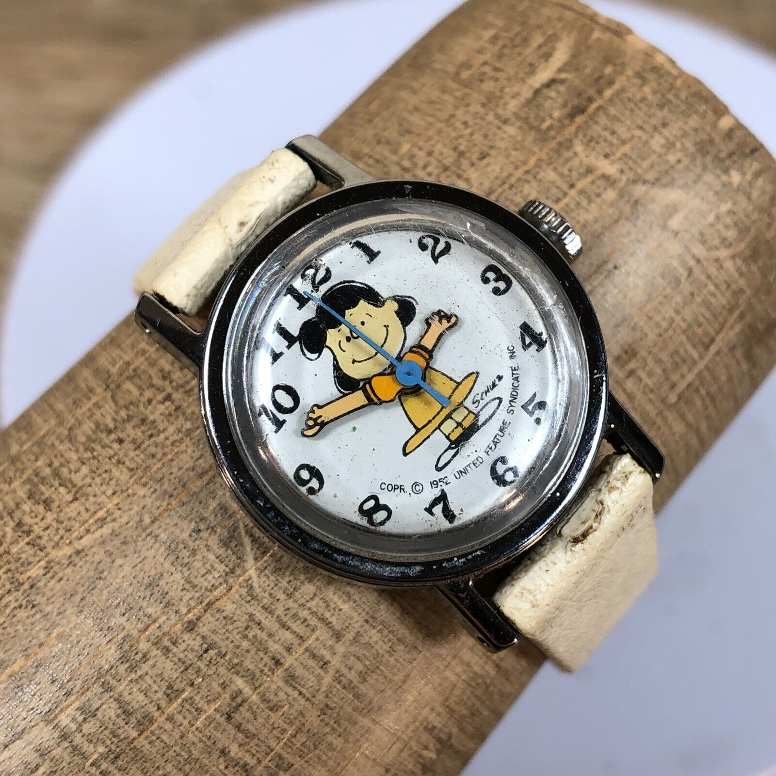 Vintage 1952 Schulz Peanuts Lucy United Feature Syndicate Watch (Not Running)