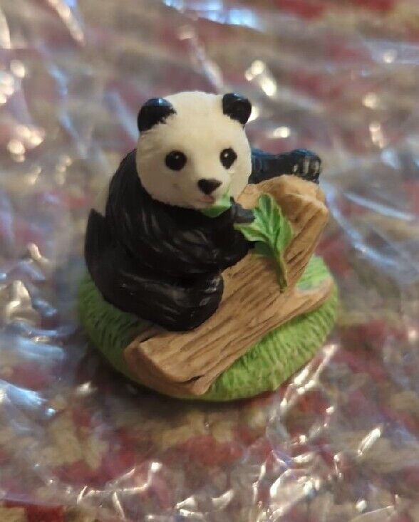Mini Lenox Giant Panda Mini Miniature Porcelain Figurine 