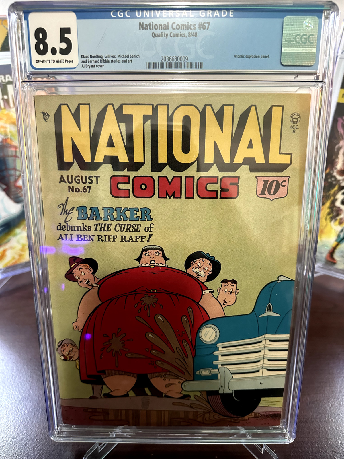 National Comics #67 CGC 8.5 Off-White to White 1948 LOW CENSUS