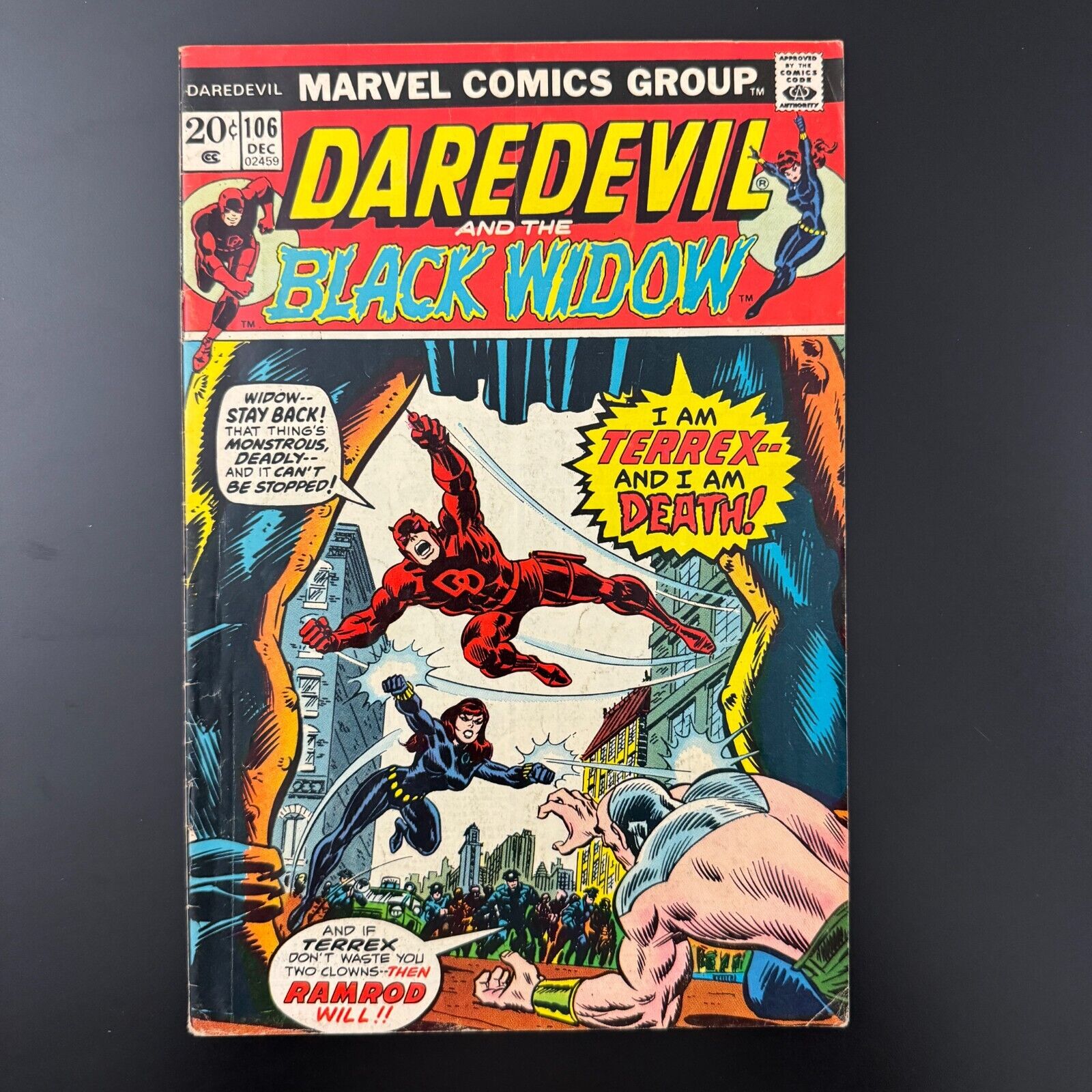 DAREDEVIL #106 FN 1973 Marvel Comics Black Widow