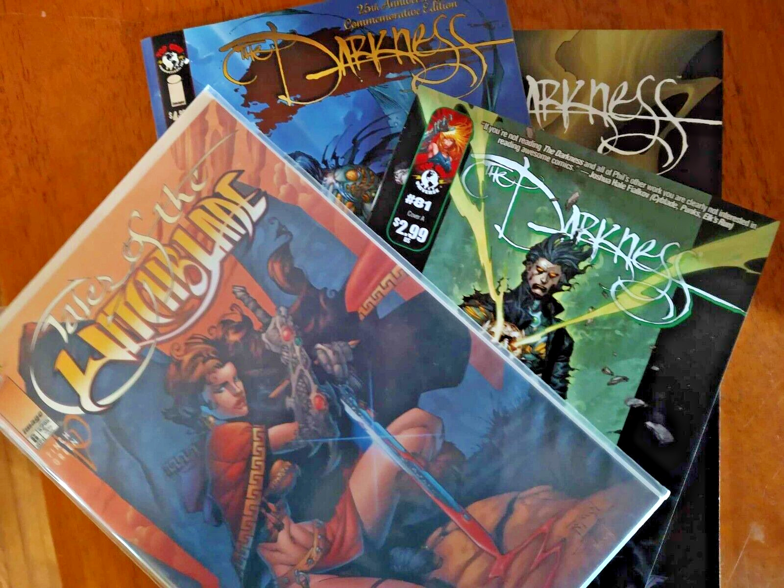 The Darkness #1 and #5 Garth Ennis Plus #81 and Tales from Witchblade #6
