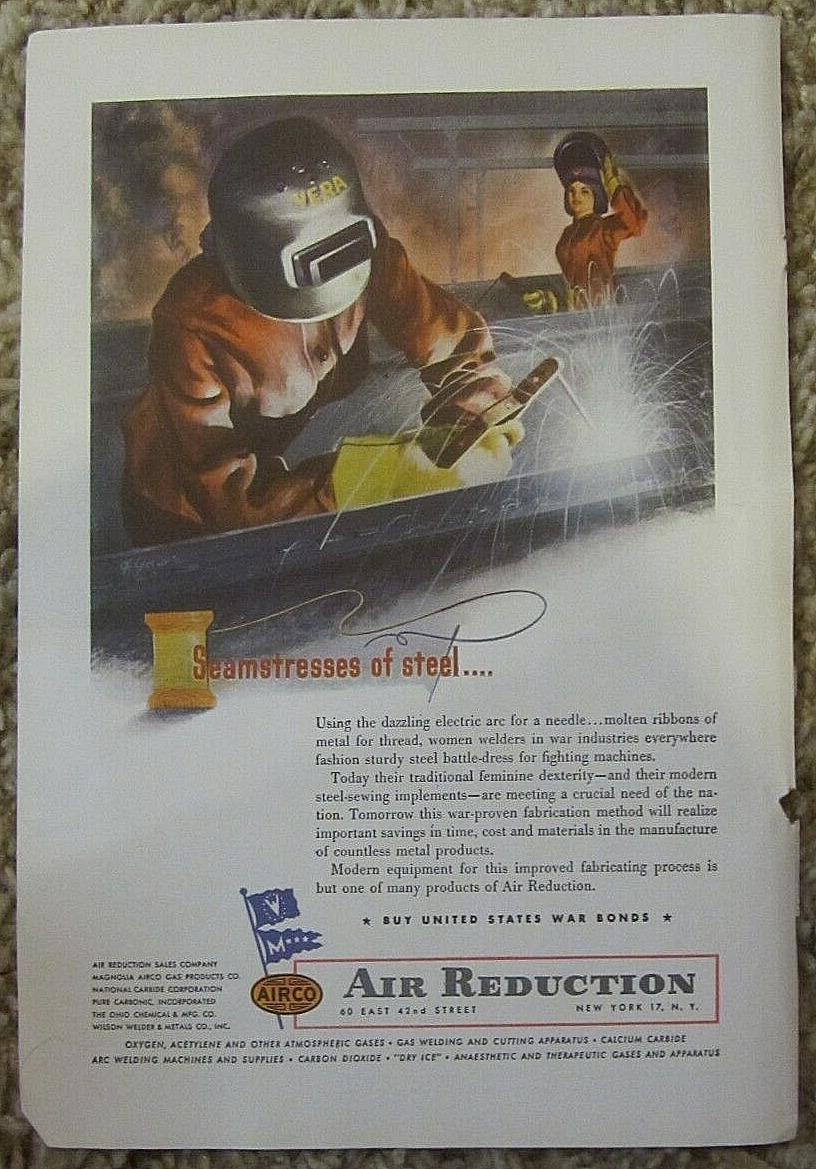 Airco Air Reduction Vintage Print Ad from Nat Geo dated February 1945