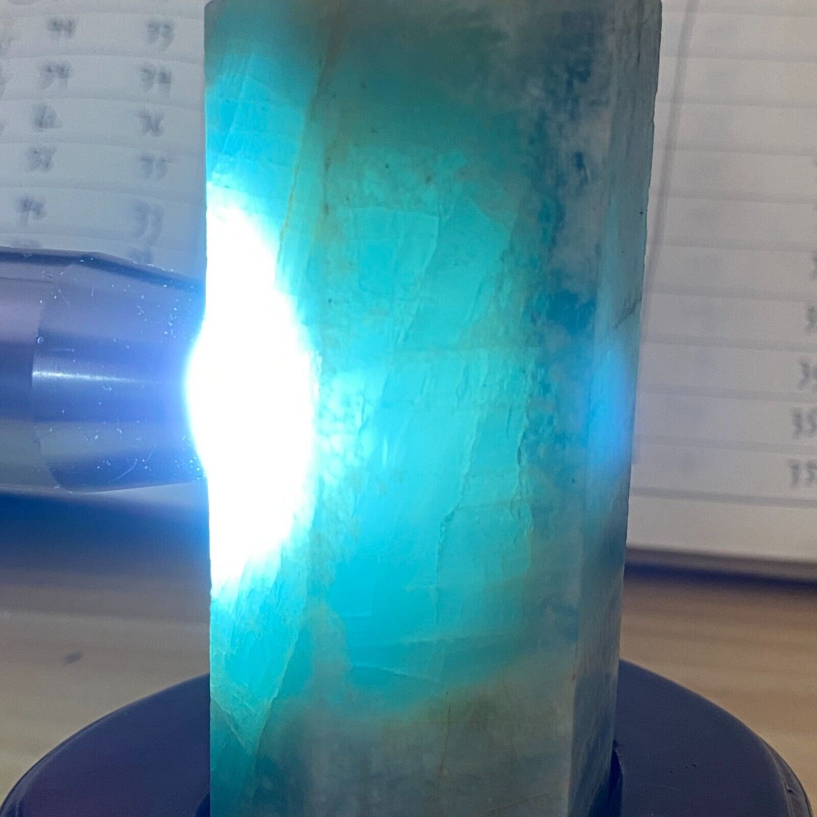 450g Large Natural blue Aquamarine beryl Crystal Rough Genstone Specimen
